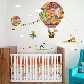 DaraBaby Vinil Decorativo Infantil Globo Aerostático Recamara Cuarto