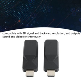 gernie HDMI Transmitter and Receiver, 165ft Cat5 Cat6 Ethernet RJ45 to HDMI Extender Full HD 1080P HDMI Extender Kit for Laptop, PC, gernie2fxtup5e3r