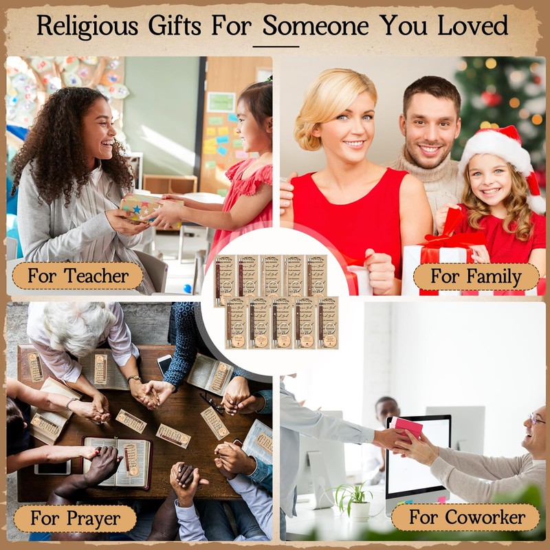 Lincia 80 Pcs 20 Sets Easter Christian Gifts Bulk Bible