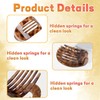 6 PCS Flat Hair Clips for Women, Flat Claw Clips