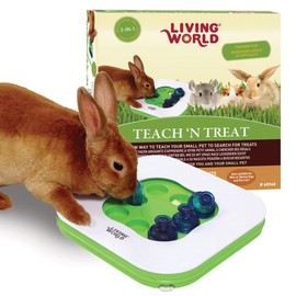Living World 3-in-1 Teach-n-Treat Interactive Toy, Small Animal Toy, Ideal for Rabbits, Guinea Pigs, Chinchillas and Rats