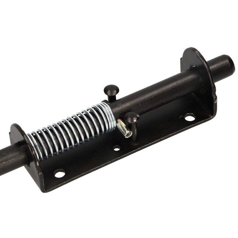 KOTARBAU Spring Latch 260 mm Bolt Door Bolt Black Rustproof