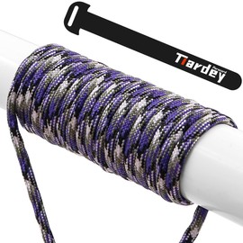 Tiardey PPF-032 Paracord 4mm 100ft (31m) 7 Core Strand,Tear-resistant,Nylon Cord,Mil Spec Type III Paracord,Holds up to 250kg for Outdoor Survival Camping