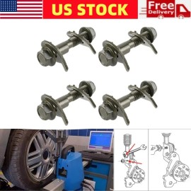 Unbranded 4PCS 17MM ADJUSTABLE CAM BOLT KIT FRONT LEFT & RIGHT CAMBER ALIGNMENT UNIVERSAL