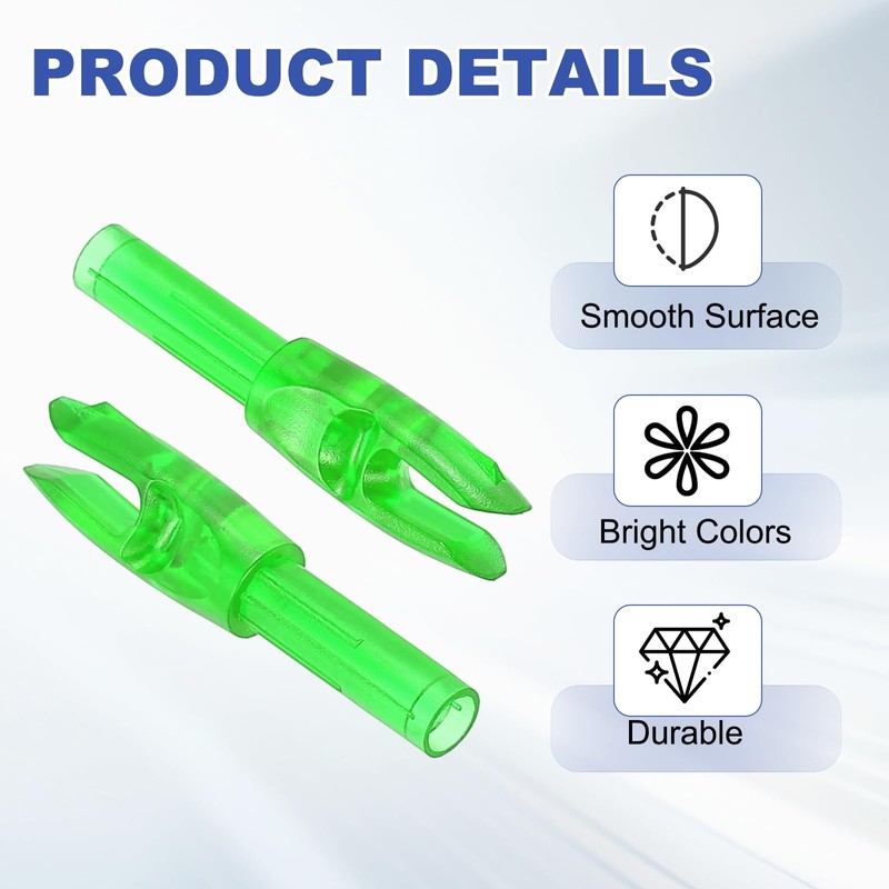 PATIKIL Archery Arrows Nocks 4.2mm, 30 Pack Plastic Insert Arrow