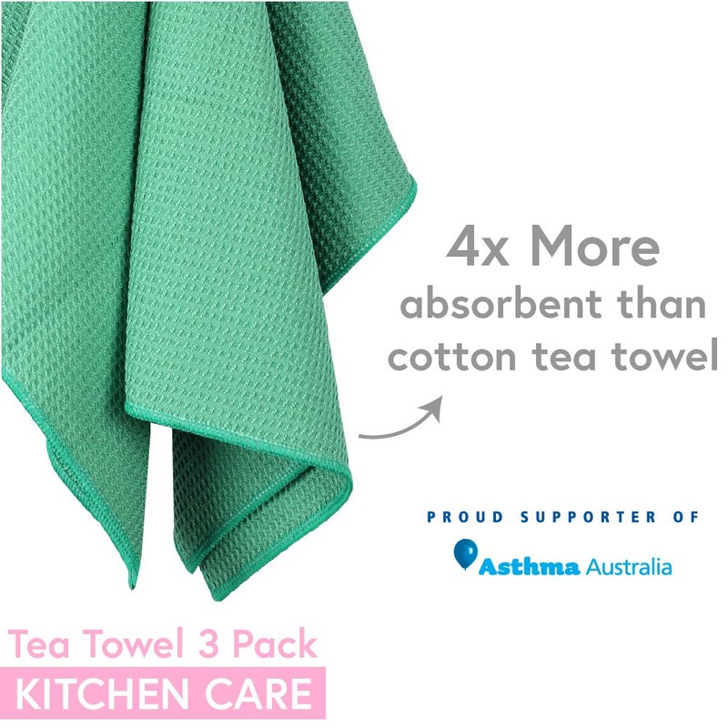 White Magic Eco Cloth Tea Towel 3 Pieces, 50 x