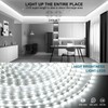 Wefomey White LED Strip Lights, 131ft Dimmable 24V LED Lights