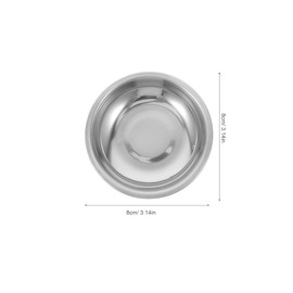 Luxshiny 6pcs Stainless Steel Tea Bag Dish Round Coaster for Tea Bags Functional Drip Tray Elegant Design