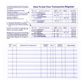 12 Pack Checkbook Register, Check Register Books for Personal and Work Use, Transaction Registers, Accounting Ledger Books, and Checking Account Register Books, 25/26/27Calendars