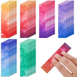 36 Pieces Anxiety Sensory Stickers Cute Fidget Textured Strips Toys Anti Stress Tactile Rough Sensory Calm Textured Strips Adhesives Anxiety Relief for Adults Teens Desk Classroom (Watercolor Style)