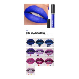 O Diy Liquid Lipstick Set 5pcs Black White Blue Yellow 0012