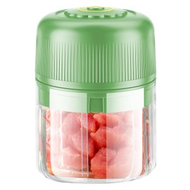 Disran Electric Garlic Chopper Mini,350ml Vegetable Chopper,6 Blade Onion Chopper,21000 High-Speed Garlic Mincer,Portable Cordless Food Processor for Fruits,Vegetables,Meat,Beans,Spices,Baby Food