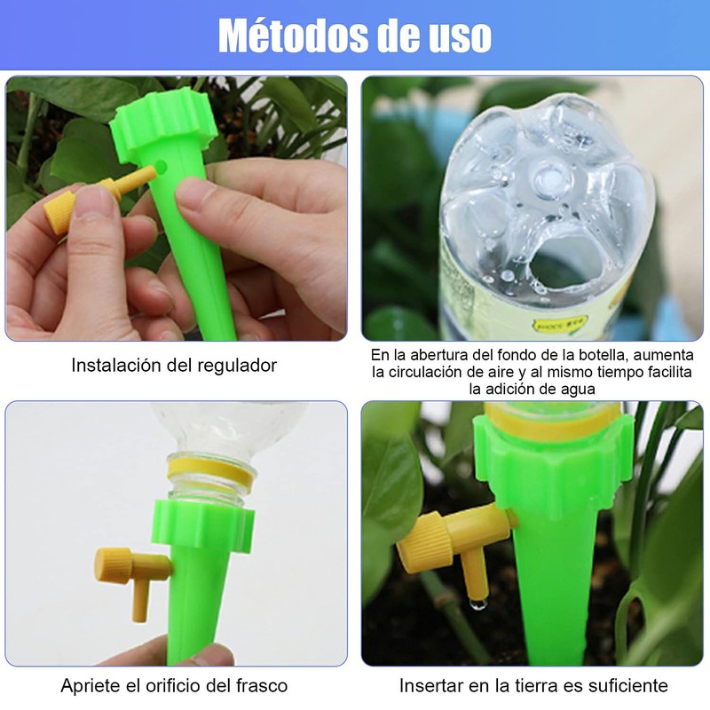 12 pack Picos de riego automático, bebedero de plantas, dispositivos