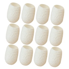 DOITOOL 30pcs Finger Cot Facial Cleanser Balls Fresh Silk Ball Peeling Silkworm Balls Facial Cleaning Ball Facial Blackhead Cleaning Beauty Face White Silkworm