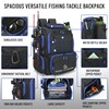 Novel Outdoors - Large Fishing Backpack with 4 Tackle Boxes