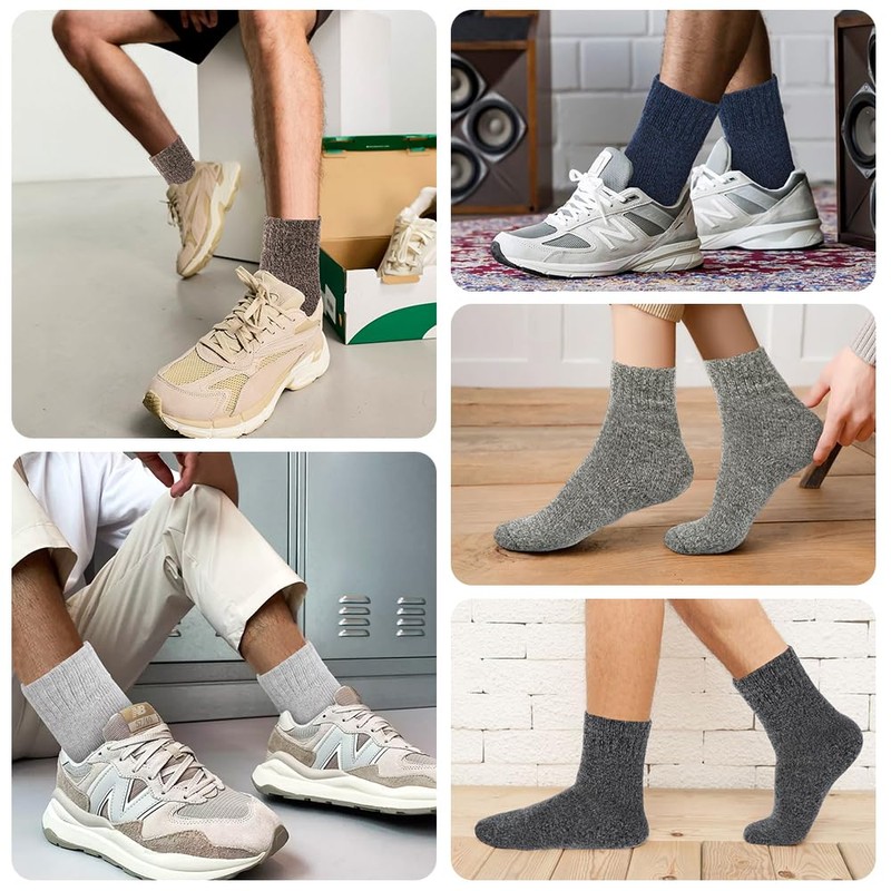 5 Pares De Calcetines De Lana para Mujer, Calcetines Gruesos