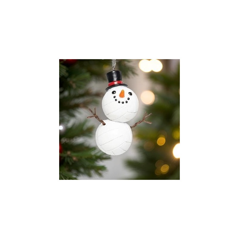 The Bridge Collection Volleyball Snowman Ornament - Unique and Fun