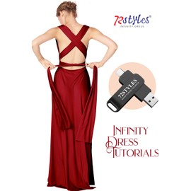 72STYLES Infinity Dress Tutorials - 32 GB Flash Drive 2 in 1 USB + USB Type C