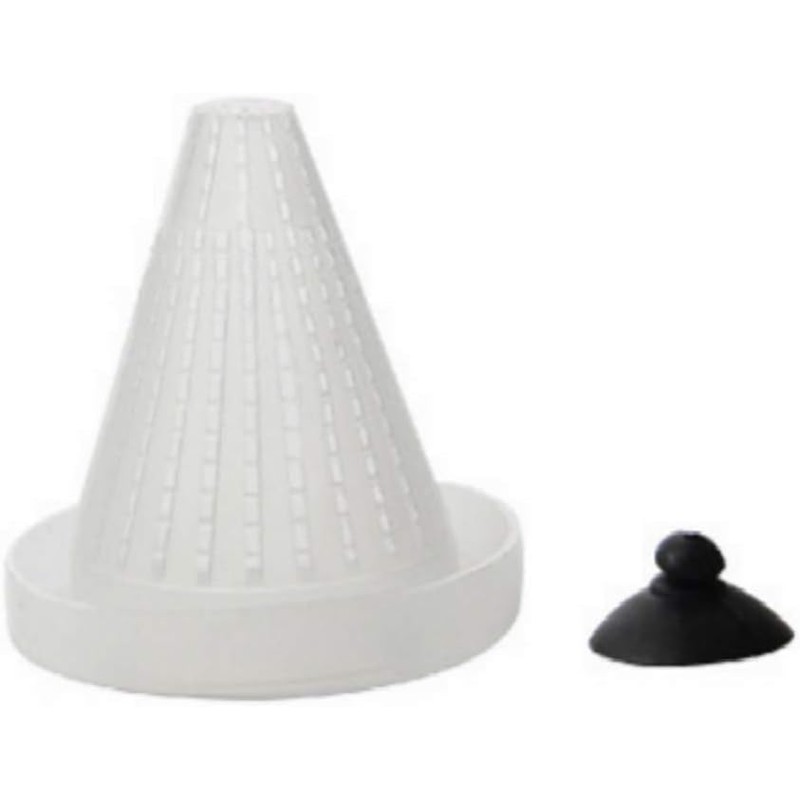 1 Pc White Cone Shape Aquarium Red Worm Fish Feeder