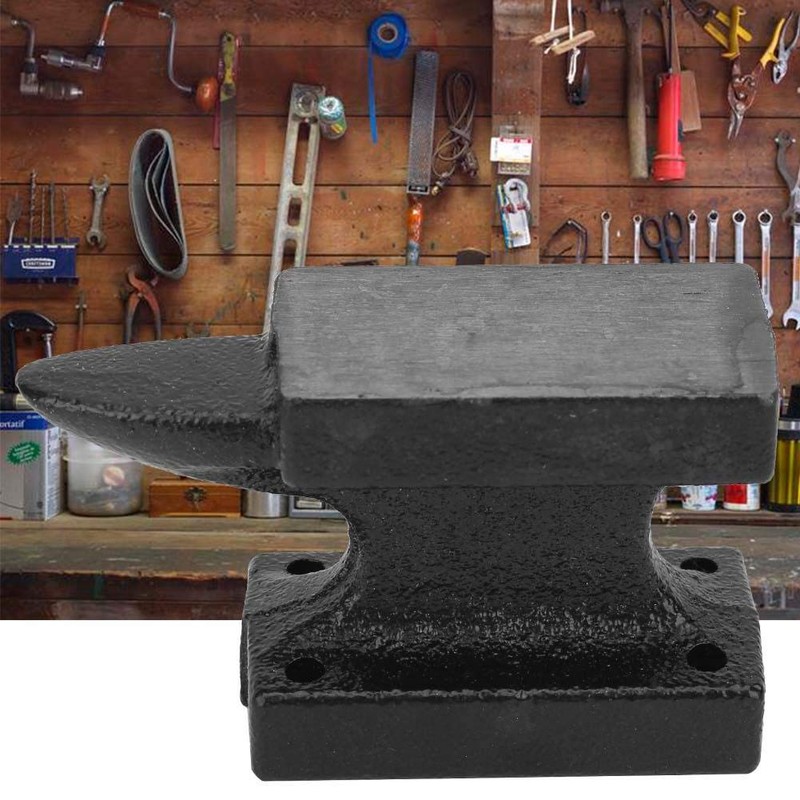 Mini Cast Iron Anvil Portable, Sturdy Forged Anvil for Workshop