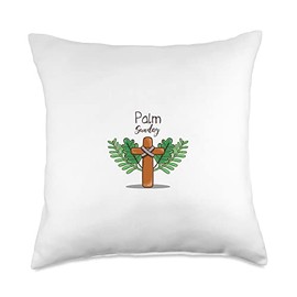 Palm Sunday Throw Pillow, 18x18, Multicolor