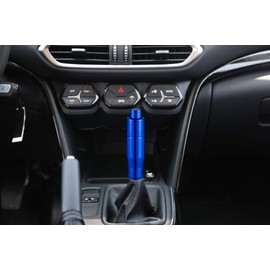 Bashineng Automatic Shift Knob with Push Button Shifter Gear Stick Shifting Lever Aluminum Alloy Transmissions Fit Most Cars Truck SUV Vehicles (Blue)