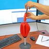 Fairly Odd Novelties Unisex Adult Desktop Punching Bag - Red,