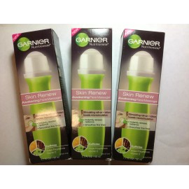 GANIER 3 X Garnier Skin Renew Awakening Face Massager -1.7 oz - Roll On Lotion New.