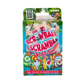 TOMY Screwball Scramble Mini Children's Preschool Action Board Game, TRAVEL EDITION, for Kids, 5, 6, 7, 8 and 9 Year Old Boys Girls, T73450, Multicoloured