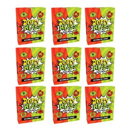 Dopey Heads | Dopey Bytes | HALAL | Watermelon & Cherry Bytes | Crunchy Bytes | Watermelon | Cherry | Tiny Candy | Pack of 9 | Weight 40g (1.41 oz) Each - Watermelon & Cherry