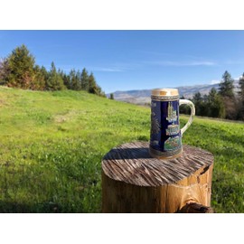 Essence of Europe Gifts 1 Liter | OktoberfestHaus Deutschland German Adler (Eagle) Beer Stein Tankard Hand Painted Engraved Cities Stein Cup With Lid and German Beer Steins With Lid, Stein Beer Mug