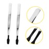 KONTONTY 2pcs Fine Tip Tweezers Stainless Steel Stamp Tweezers Rounded