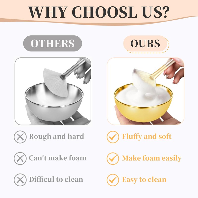 Face Mask Brush, Face Mask Applicator & Mixing Bowl Set
