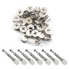25Pcs Furniture Connecter Fixing Screws Eccentric Cam Lock with Pre-Inserted