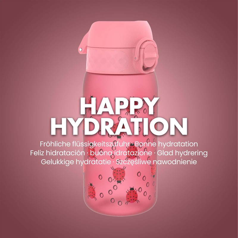 ION8 Kids Water Bottles, BPA Free, Leakproof, Dishwasher Safe, Easy