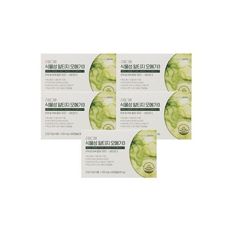Realgram [Realgram][Realgram] 5 boxes of 435mg x 60 capsules (5