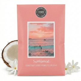 Sunkissed Scented Sachets, Room Fragrance Bathroom, Toilet & Cabinet, Fruity Floral Fragrance Bag with Flowers Coconut & Sun Cream, Summer Room Fragrance - Lasts up to 4 Months