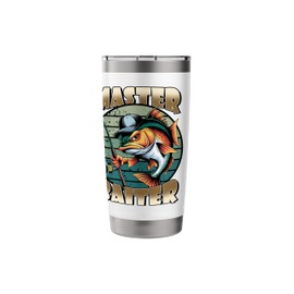 Funny Fishing Master Baiter Dad Father’s Day Stainless Steel Insulated Tumbler