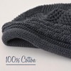 Oversized Slouchy Crochet Beanie for Women, 100% Cotton Rasta Hat