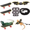 Bearded Dragon Accessories Harness Set with 1 PCS Adjustable Leash, Cool Wings & 2 PCS Mini Scooter for Lizard Hamster Parrot Small Pet Animals Reptiles