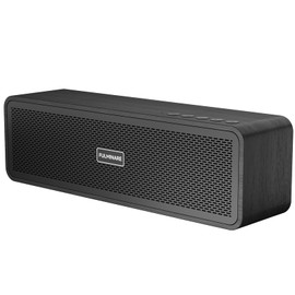 FULMINARE Bluetooth Speakers Wireless Wooden-Crafted with 50W Stereo Sound, Portable Speaker Bluetooth 5.3 for Extended Playtime, AUX&TF-Card&USB Playback, IPX5 Waterproof for Home/Outdoor/Party