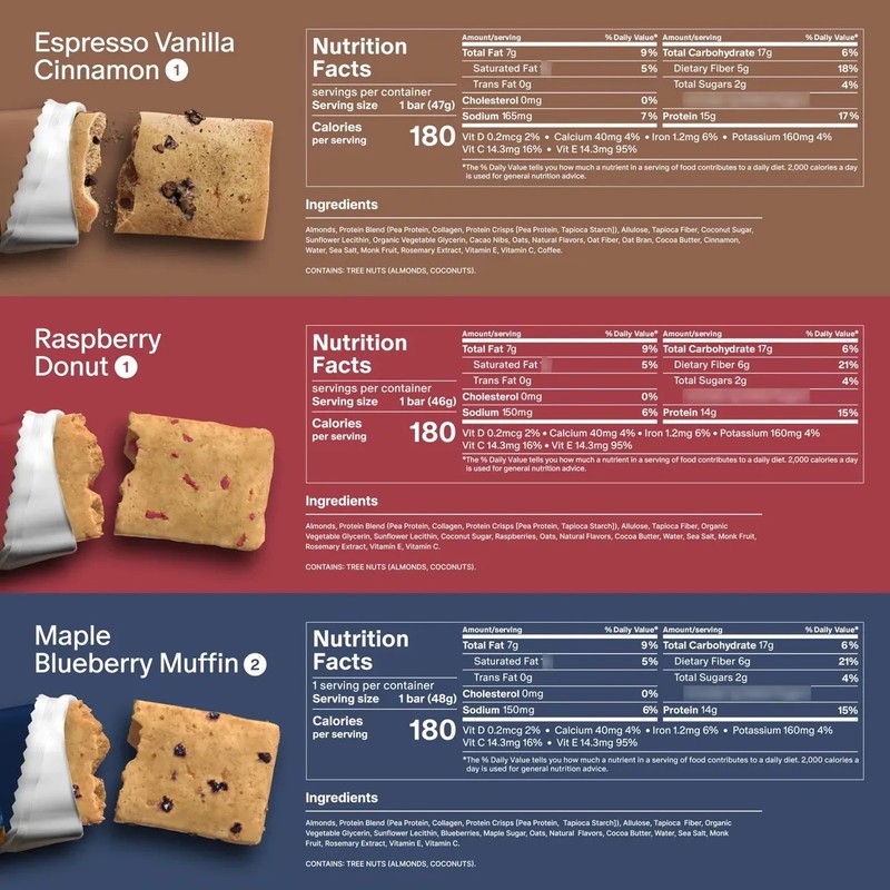 Barras De Proteínas Variadas 12 Unidades Altas En Proteínas