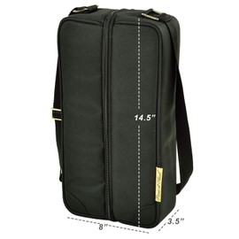 Picnic at Ascot Travel Coffee Tote for 2 Including Stainless Vacuum Flask, Cups and Teaspoons- Designed & Assembled in The USA