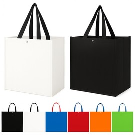 (Printable) Large Plain Tarpaulin Bag - 42cm(W) x 40cm(H) 23cm (Depth) Plain Tarpaulin Bag (Large) Blue 4ea