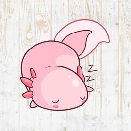 Axolotls Decals Peel & Stick - Wall Vinyl Stickers - Kawaii Aquarium Baby Cute Cartoon Watercolor Colorful - Car Window Truck Laptop Tumbler - Boys Girls Kids Bedroom Nursery Room Decor DWSV19325