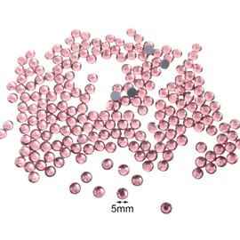 Honbay 1440 Pieces SS20 5mm Hotfix Rhinestones Sparkly Flatback Rhinestones Round Crystal Gems (Light purple)