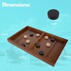 Pacific Shore Games Wooden Sling Puck Game, Table Top Hockey