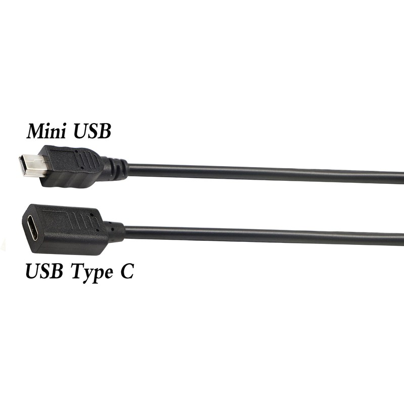 zdyCGTime 2-Pack USB 2.0 Type-C Female to USB Mini B