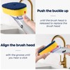 Dish Brush with Soap Dispenser Storage Set with 2 PCS