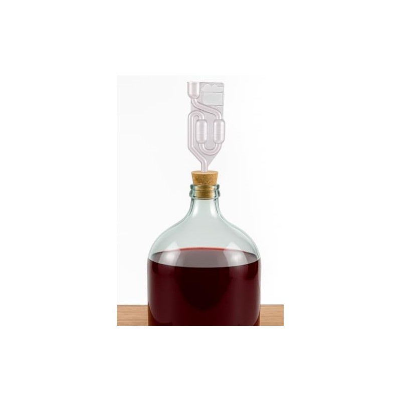 BORED CORK BUNG 64/54mm + AIRLOCK - Bubbler, Bung with